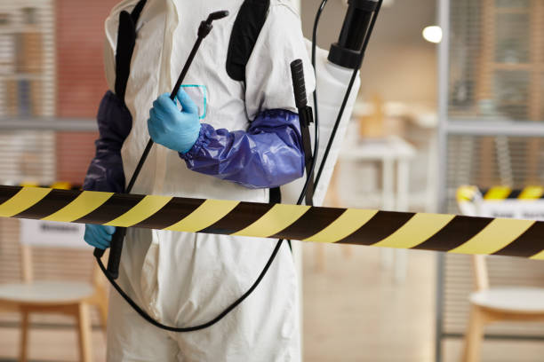 Professional Biohazard Cleanup technician working in Estell Manor, NJ
